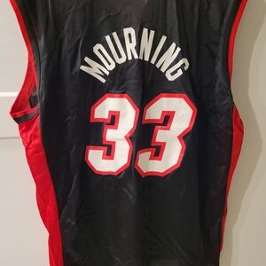 Retro Champion Miami Heat Alonzo Mourning Jersey